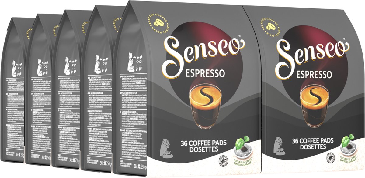 Senseo Espresso koffiepads - 9/9 Intensiteit - 10 x 36 pads (8711000344859)