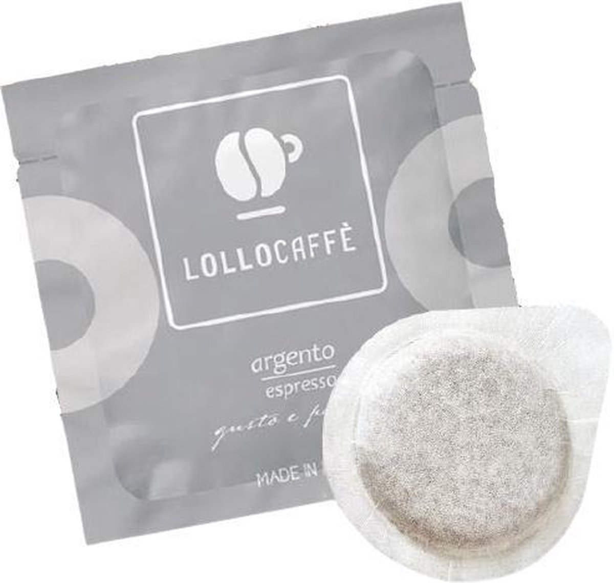 ESE Koffie pads - Lollo Caffè Argento - 100 stuks Napolitaanse koffie (8034097151668)