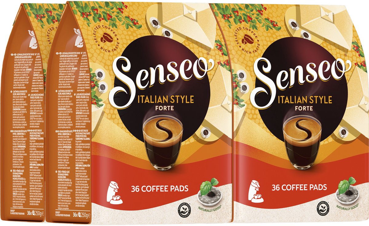 Senseo Italian Style Forte Koffiepads - 4 x 36 pads (8711000686997)