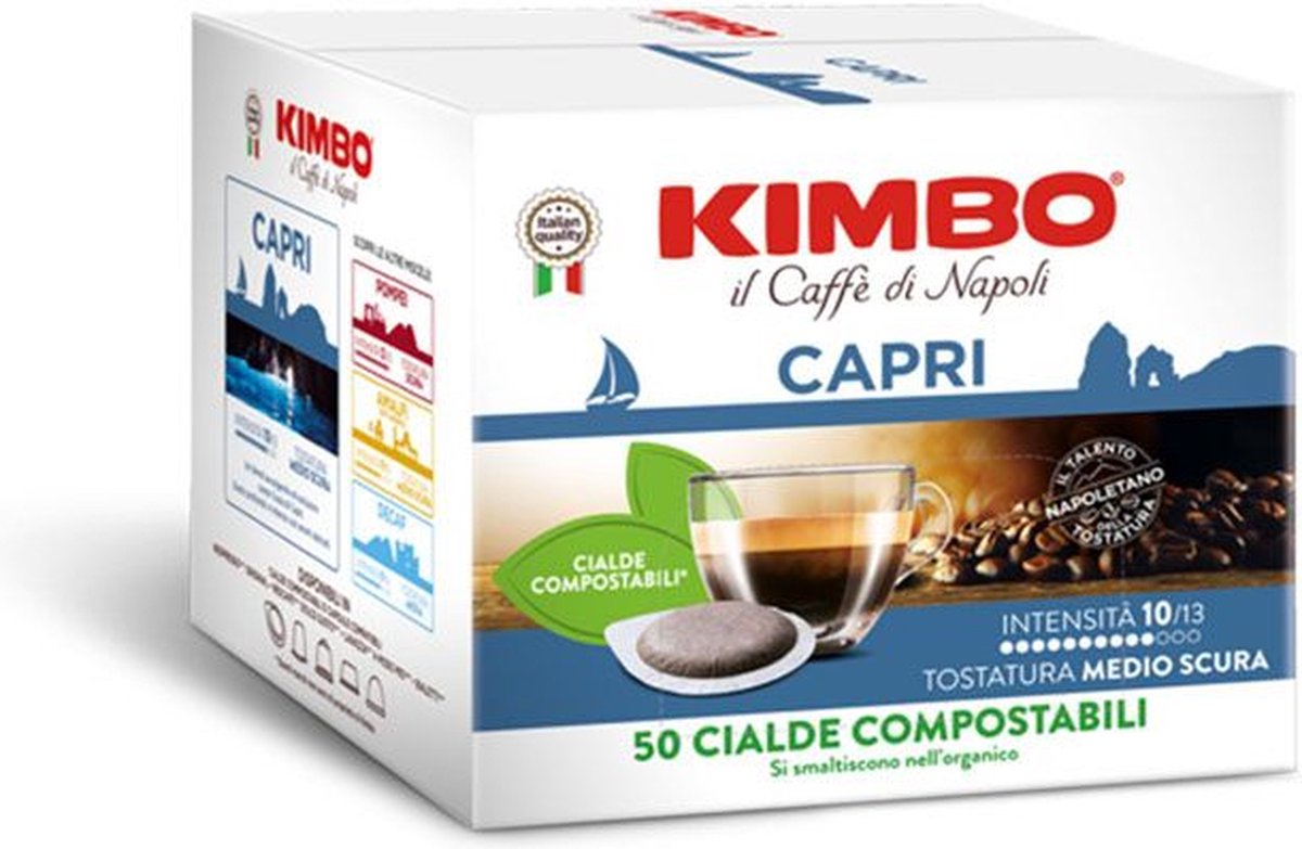Kimbo Capri - ESE 44mm Koffiepads (50 stuks) | Authentieke Italiaanse Espresso (8002200143459)