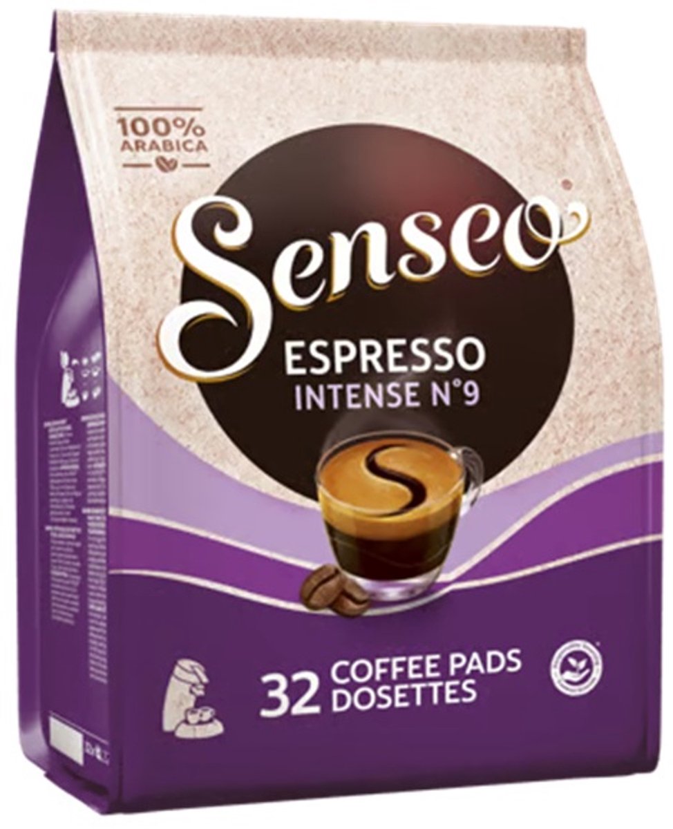 Senseo Espresso Intense Koffiepads 100% Arabica - 4 x 32 Pads (8711000552223)