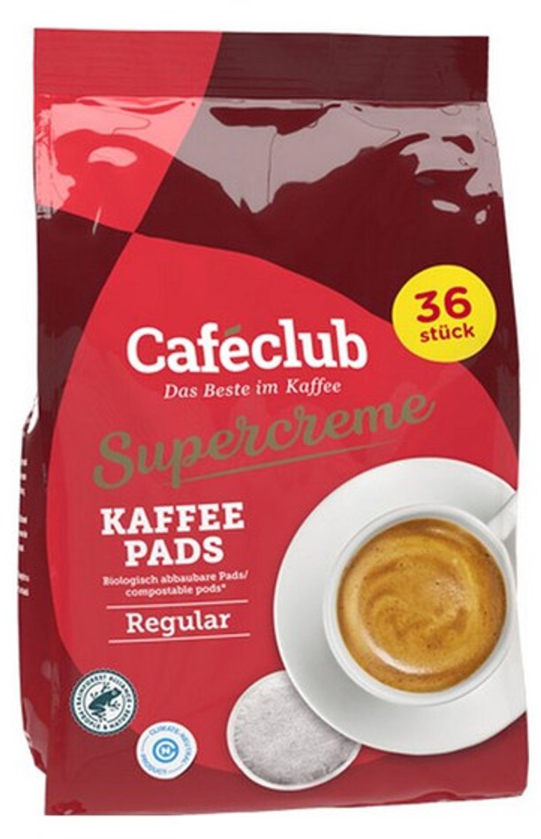 Caféclub - Supercreme Koffiepads Regular - 36 pads (8712500011968)