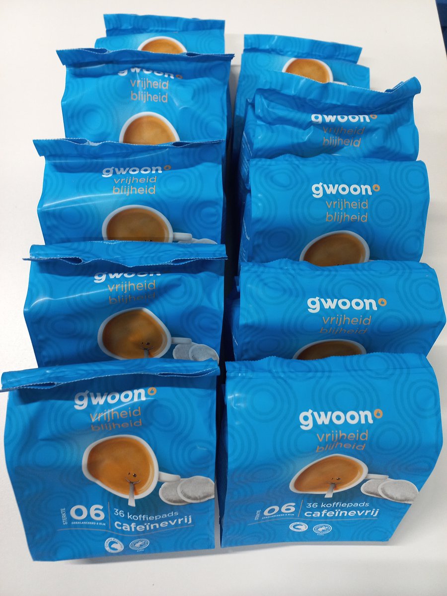 g'woon Decaf koffiepads - cafeïnevrij voor Senseo® - multipak 10x 36 stuks (8718989051471)
