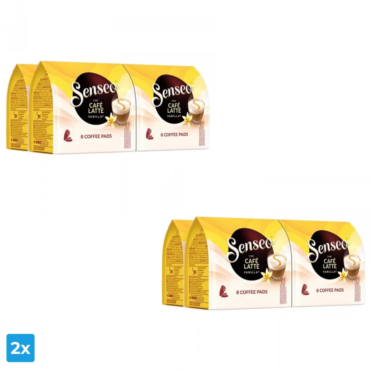 Senseo Cafe Latte Vanille (2x 32 pads) (8717931674096)