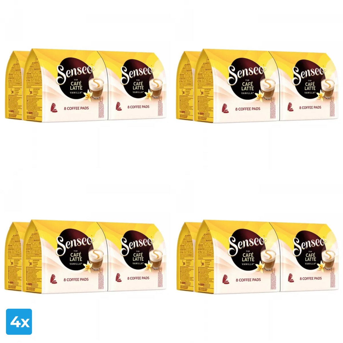 Senseo Cafe Latte Vanille (4x 32 pads) (8717931674102)