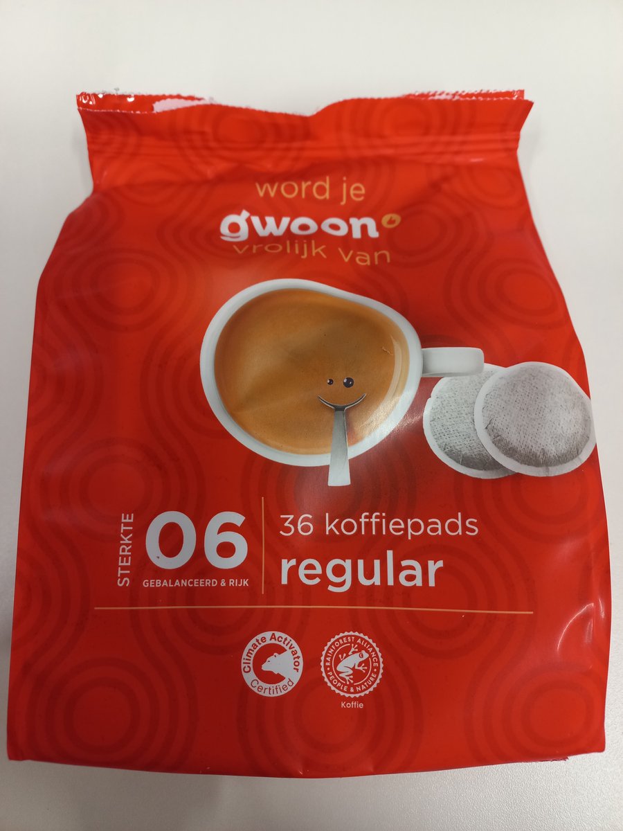 Koffiepads Regular classic Gwoon - geschikt voor senseo ® - pak 36 stuks (8718989051525)