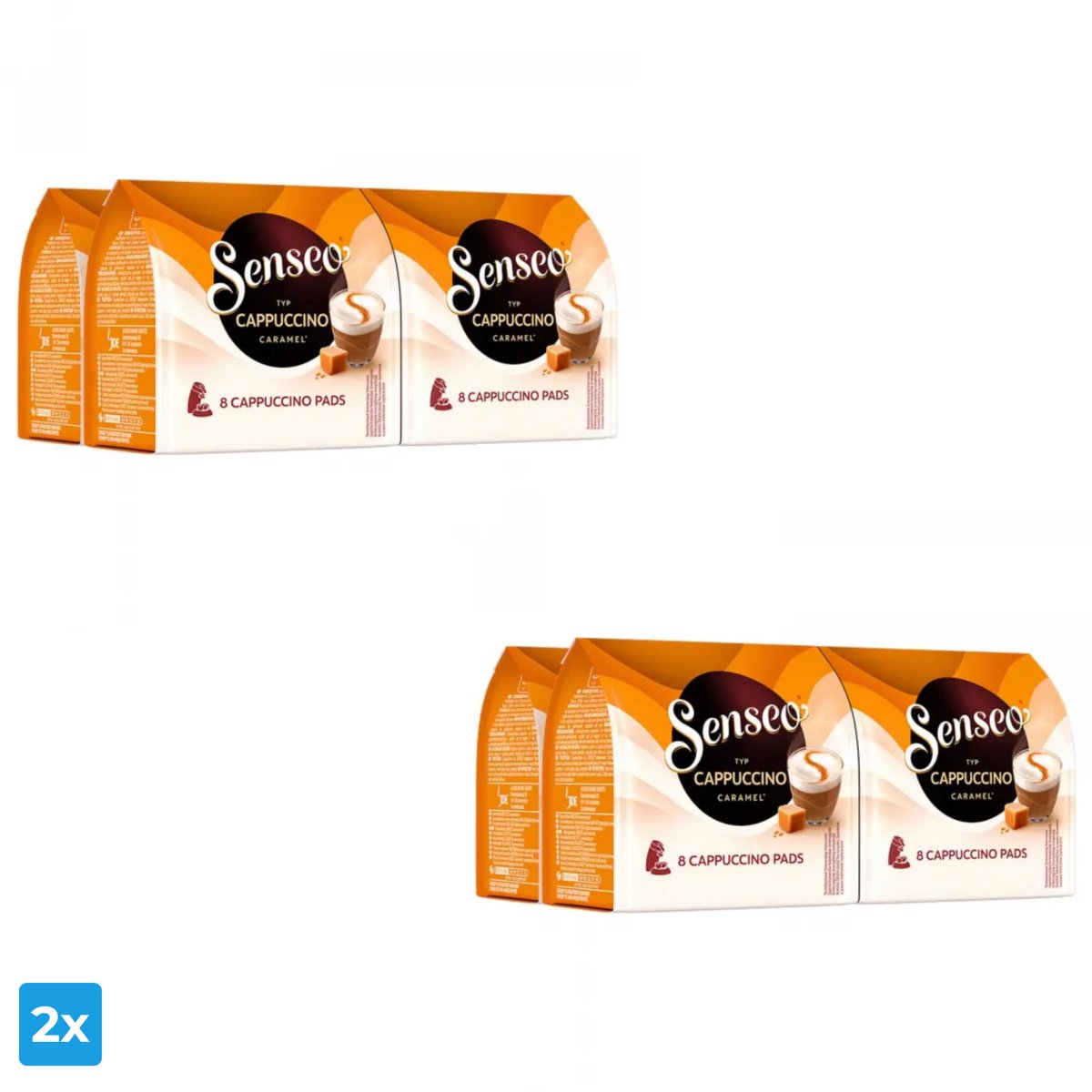 Senseo Cappuccino Caramel (2x 32 pads) (8717931674072)