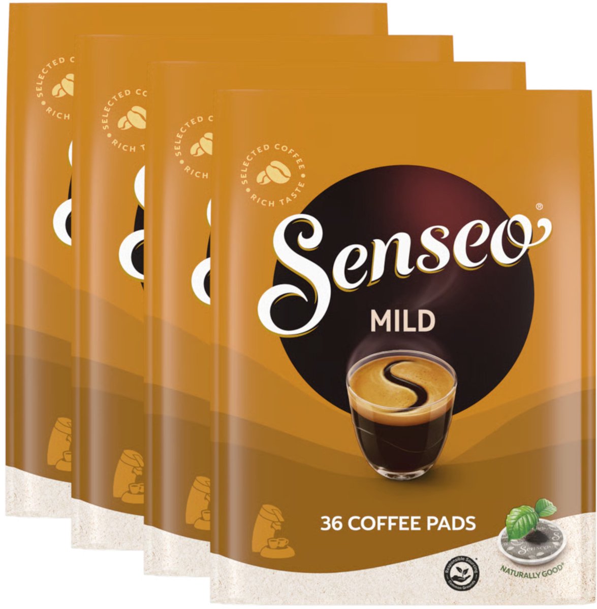 Senseo Mild - Multipack - 144 (4 x 36) Koffiepads (5905370116816)