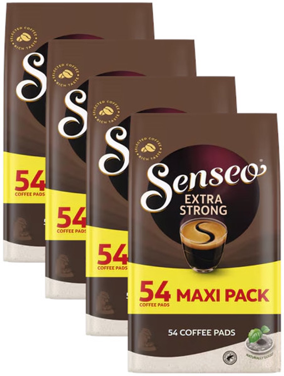 Douwe Egberts Senseo Extra Strong - Multipack - 216 koffiepads (4x54 koffiepads) (5901721768635)