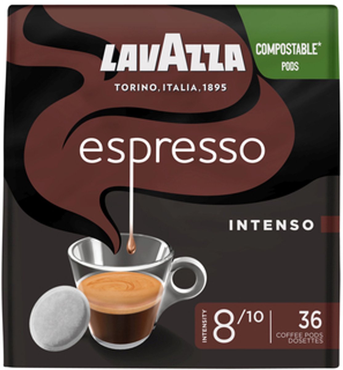 Koffiepads lavazza intenso 36 stuks (8000070026827)