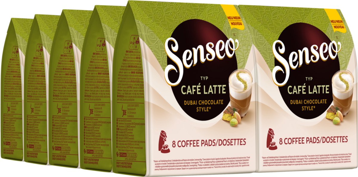 Senseo Milkbased - Dubai Chocolate style - 4 x 8 pads (8711000623084)